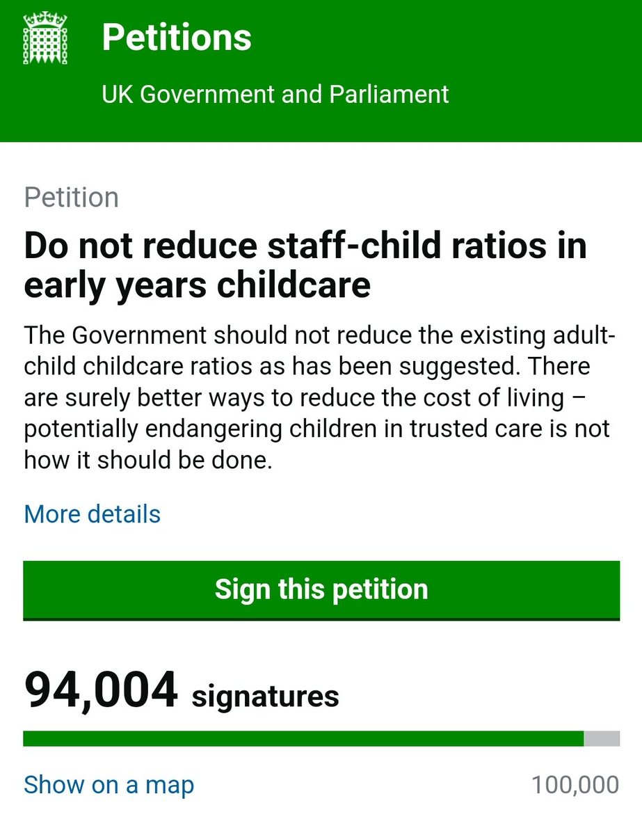 ➡️ 94,000 signatures! 6k to go! So grateful to every single one of you who have signed. petition.parliament.uk/petitions/6156…