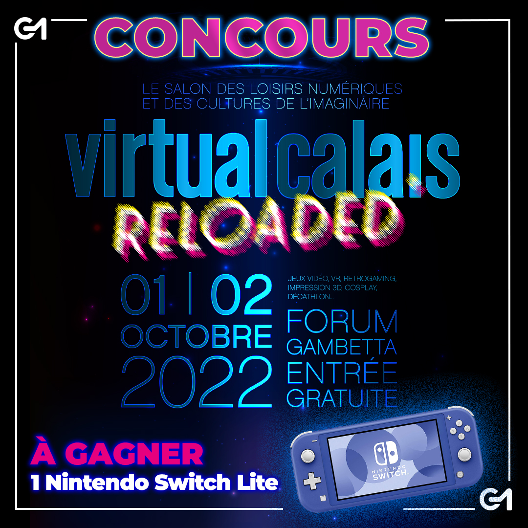 gameone's tweet photo. RT + Follow pour tenter de gagner une Nintendo Switch Lite à l'occasion du @VirtualCalais ! 🎁🙌
Fin du #concours et tirage au sort le 05/10 à 11h ! #VirtualCalais https://t.co/8iSYCOlmfT