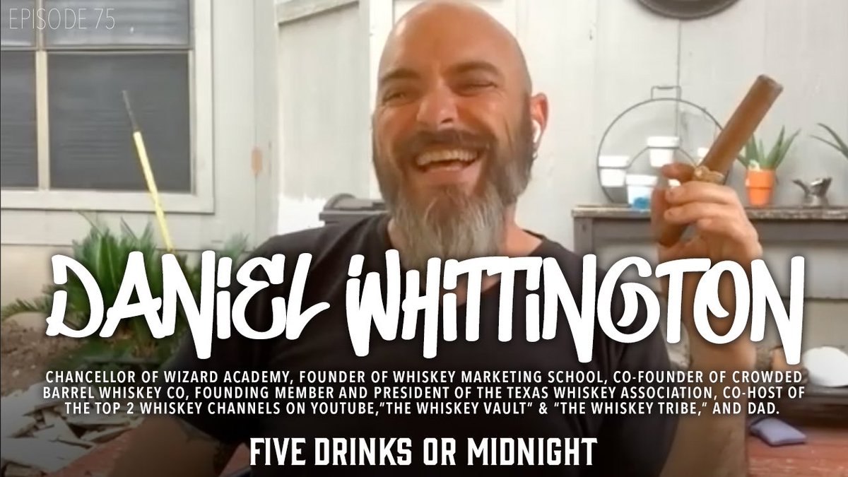 Ep 75 of  @fivedrinksormidnight, we are talking to Daniel Whittington, whisky youtuber, whisky somm, whiskey drinker, distiller, blender, Chancellor, and rockstar.

youtu.be/9f2gpvmfKXY