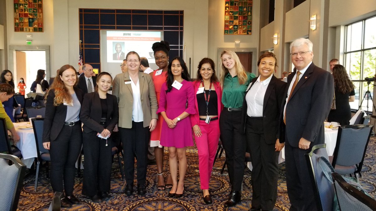 Last week, Dr. Harrington and Dr. Dickens invited Ambassadors to join them for the Chancellor's Business Breakfast. ☕
#AUM #AUMCollegeofBusiness #AUMBusiness #Chancellor #BusinessBreakfast #WarhawkNation #ChooseAUM