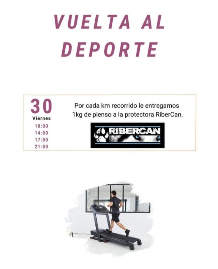 Os esperamos este viernes día 30 en Decathlon Carcaixent!
Por cada kilómetro nos donarán un kilo de pienso.
Estaremos de 10 a 14 y de 17 a 21. 
Os esperamos allí!🥳