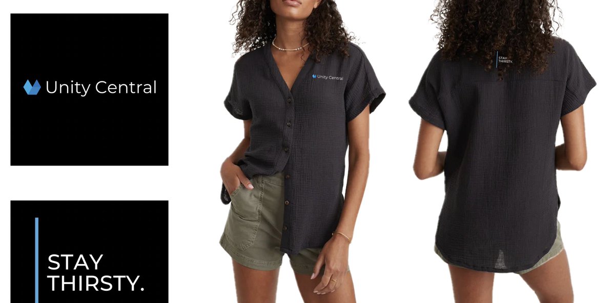 unity_central's tweet photo. #Ladies - give us a go with our new button up? #merch #merchandise #unitycentral #data #software #business https://t.co/YvByV9RnIh