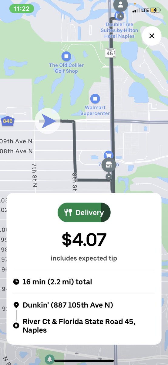 Jennife20565364's tweet photo. ⁦@Uber⁩ wow! 16 mins for $4!! It's pouring and this how you treat your employees https://t.co/9IbXfLqy6C