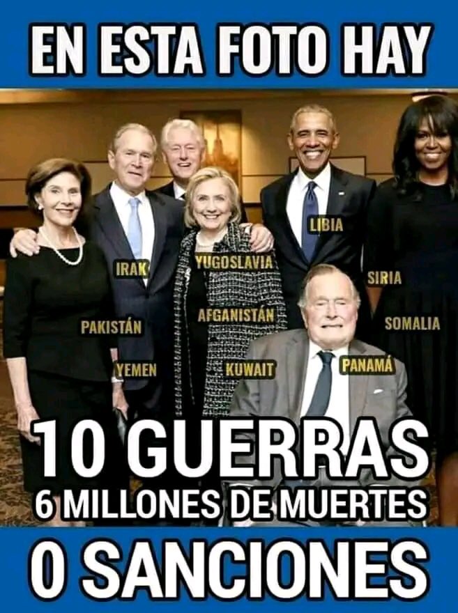 “En nombre de la libertad, la Paz mundial y el derecho a decidir quién vive y quien muere “ pura democracia!!!