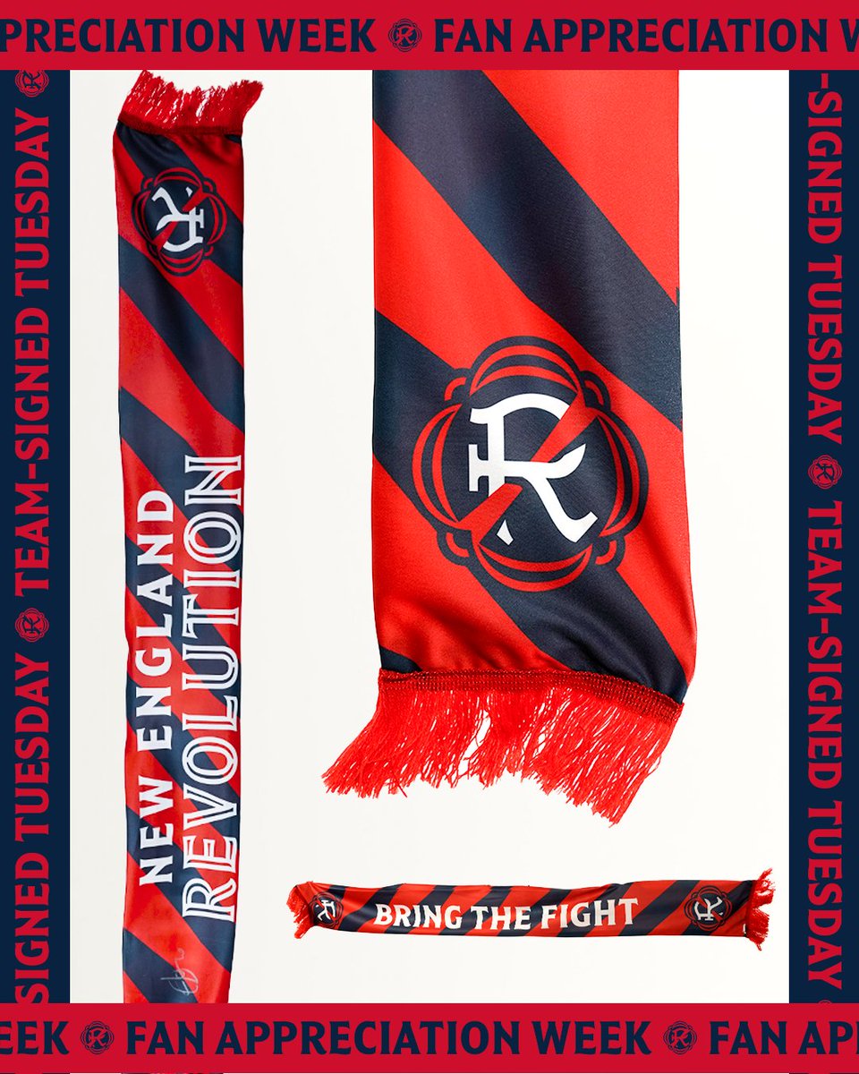 New England Revolution Foundation (@revsfoundation) on Twitter photo Hey #NERevs fans! It's Team Signed Tuesday. We have 2 <a href="/NERevolution/">New England Revolution</a> team signed scarves for you. Follow and retweet for your chance to win one! 👀 on those DM's. Good Luck! Hey #NERevs fans! It's Team Signed Tuesday. We have 2 <a href="/NERevolution/">New England Revolution</a> team signed scarves for you. Follow and retweet for your chance to win one! 👀 on those DM's. Good Luck!
