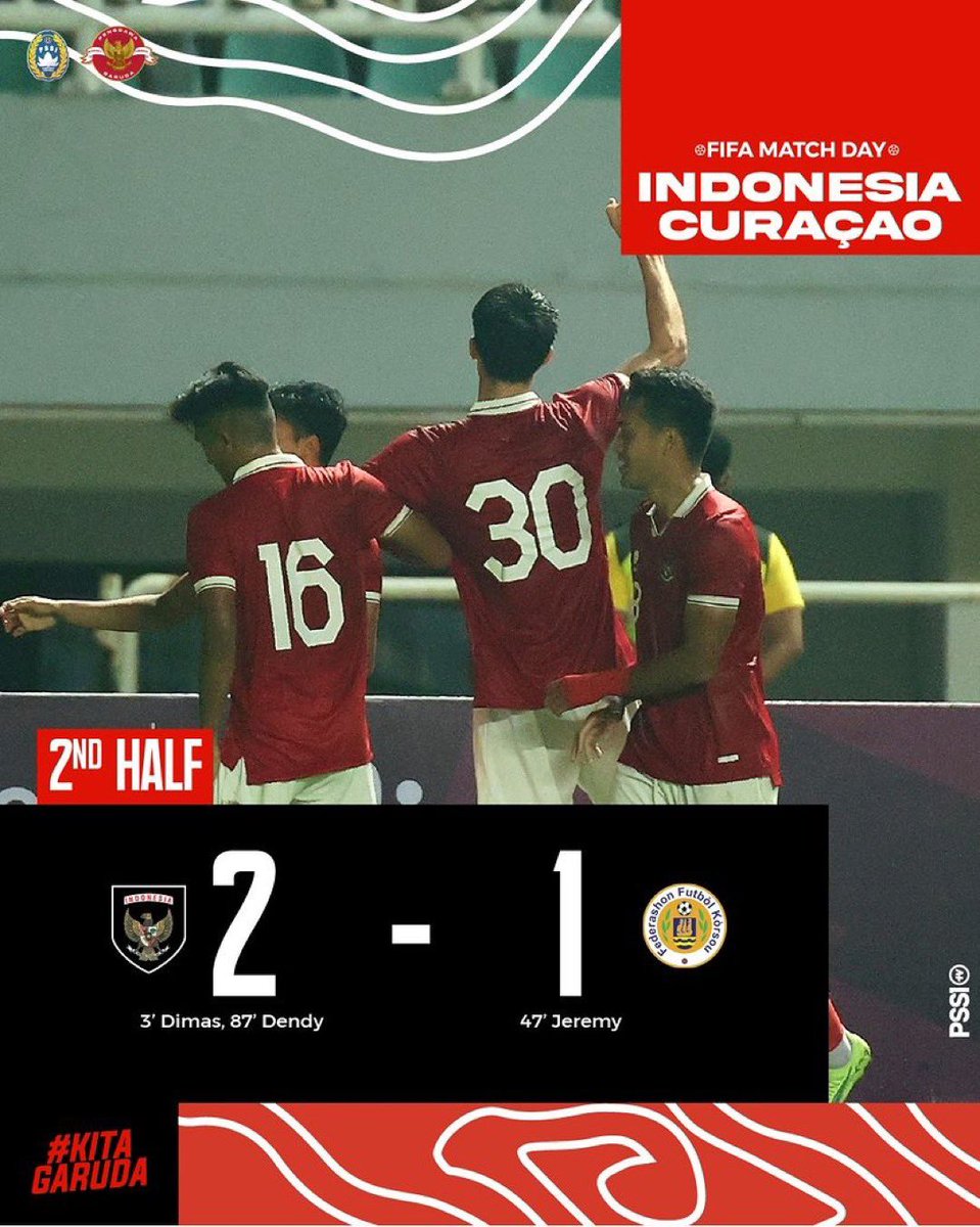 kotasolo_fp's tweet image. Selamat!

Pye menurutmu permainane ndek mau?

Timnas Indonesia sukses taklukkan Curacao dengan skor akhir 2-1.

Kerja bagus, Garuda! ✊🏼🇮🇩

@pssi
#KitaGaruda #MeraihImpian #TimnasDay