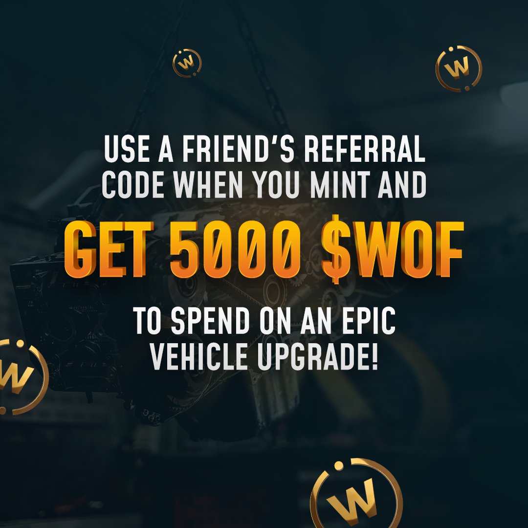 World of Freight - use the promo code "theApe" and get 5000 $WOF as an extra per each NFT minted...

<a href="/WorldOfFreight/">World of Freight</a>: Upgrade &amp; Race Vehicles!