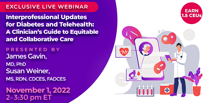 SocialWorkToday's tweet photo. The use of telehealth &amp; continuous glucose monitoring requires an understanding of the barriers to optimal impact across communities.

Join us for a webinar to discuss clinical diabetes guidelines &amp; how to translate them into practice for all communities: https://t.co/dgWmaSKFKt https://t.co/wjm2KMzlS6