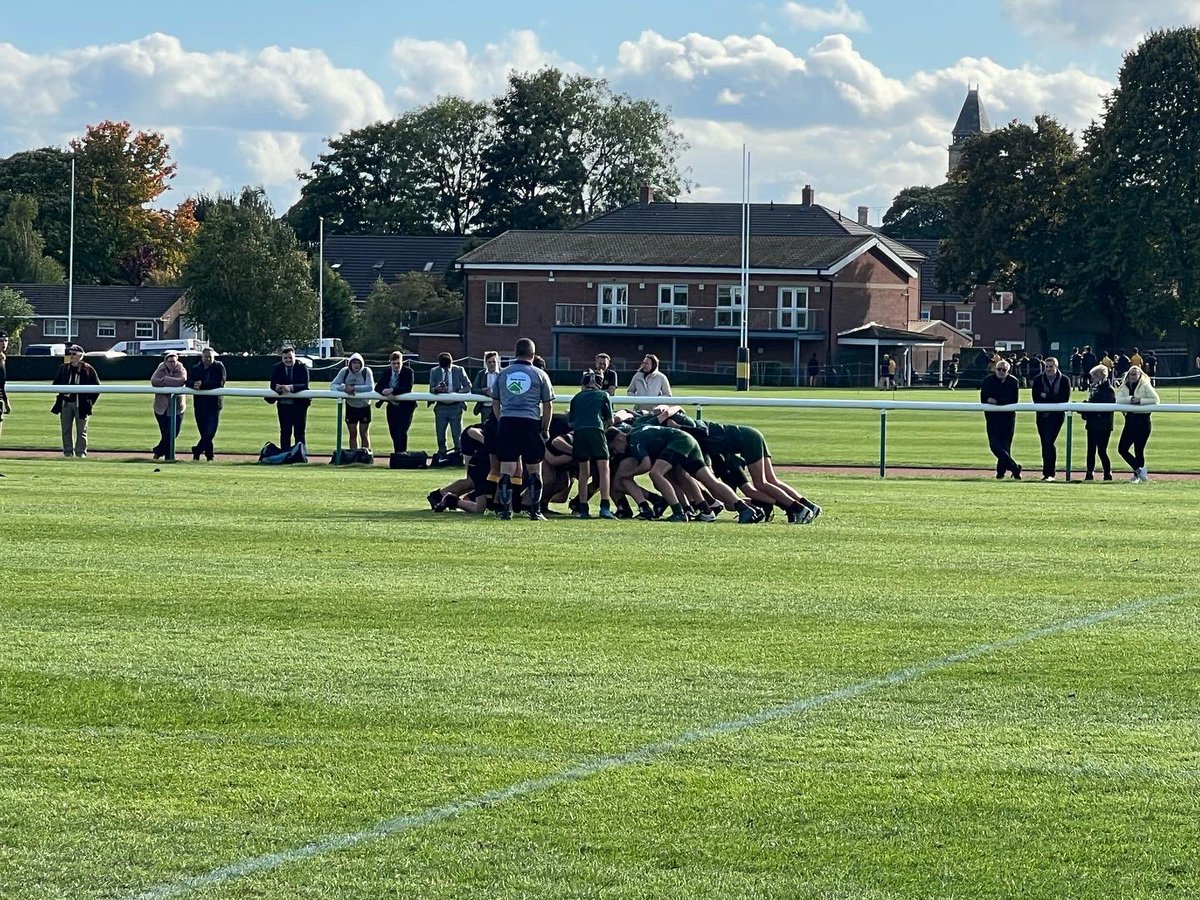 QEGSYorkshire's tweet photo. The U15’s rugby squad have started their National Cup journey with a 36-0 victory over Woodhouse Grove! 👏🏻 Well played boys! #MadeinQEGS https://t.co/STOlEytT46