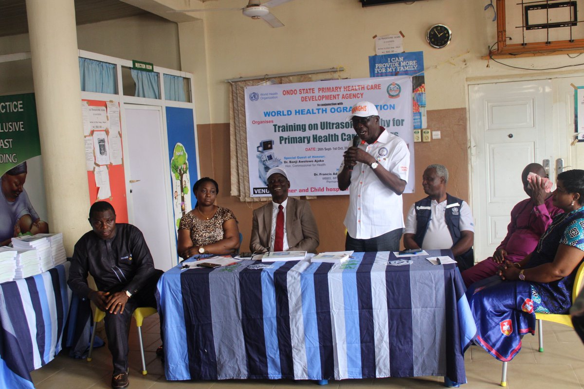 ondo_team's tweet photo. #WHO @ondo_team supports Training on Ultrasonography for Primary Heàlth Care Workers in Ondo State. @WHONigeria @CWarigon @WMulombo @proactiveswz @abidoyed @osphcdb 
#phcrevitalization #healthsystemstrengthening https://t.co/ztUQExCc6o