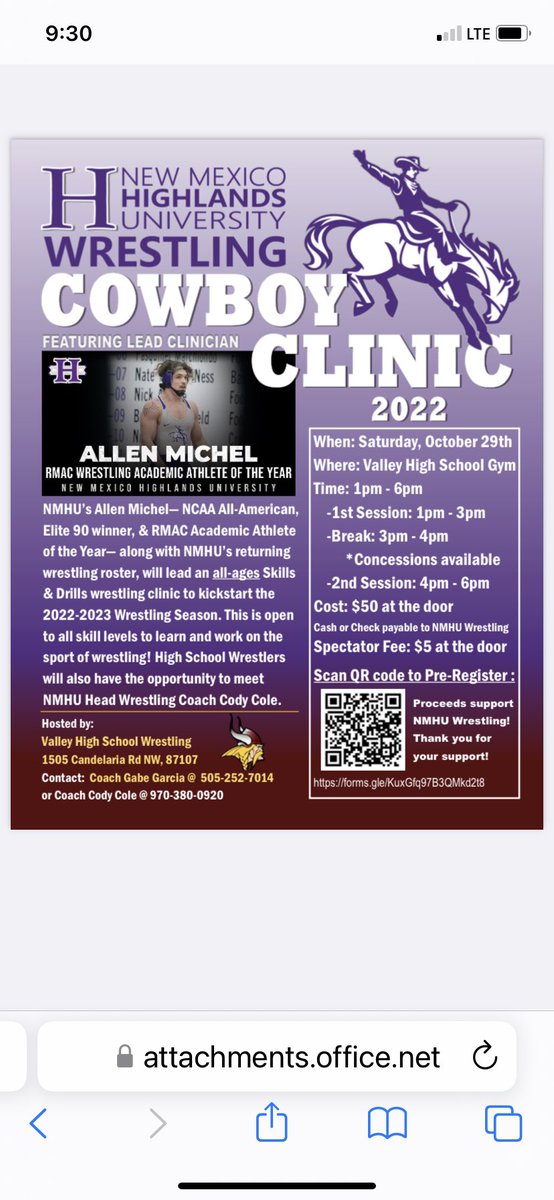 Upcoming Wrestling Clinic…