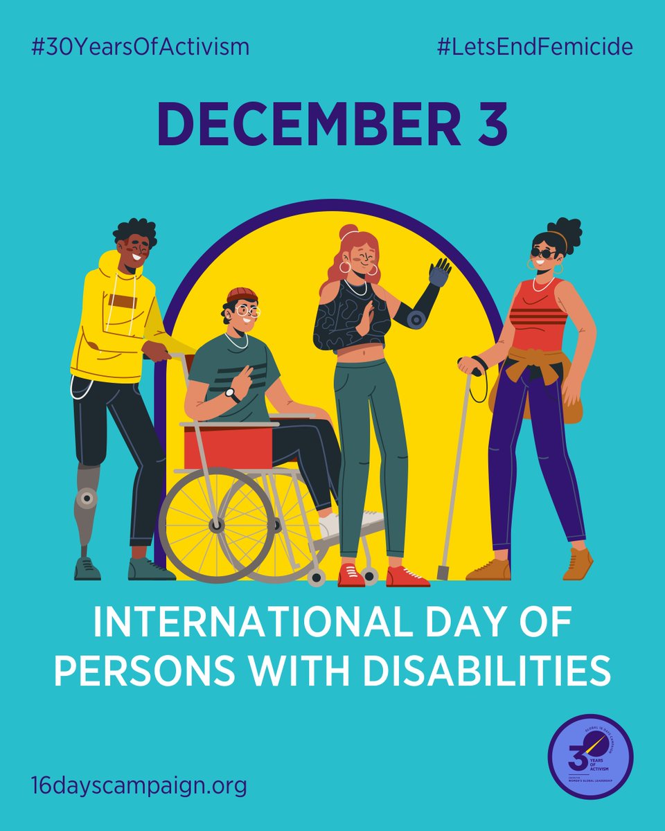 Global 16 Days Campaign (@16dayscampaign) on Twitter photo ❤️🩹 Girls with disabilities are “more likely to be subjected to mercy killings” and infanticides compared to “boys of similar age and disability” – <a href="/WomenEnabled/">Women Enabled International</a>
📌 #LetsEndFemicide of women and girls with disabilities! ❤️🩹 Girls with disabilities are “more likely to be subjected to mercy killings” and infanticides compared to “boys of similar age and disability” – <a href="/WomenEnabled/">Women Enabled International</a>
📌 #LetsEndFemicide of women and girls with disabilities!