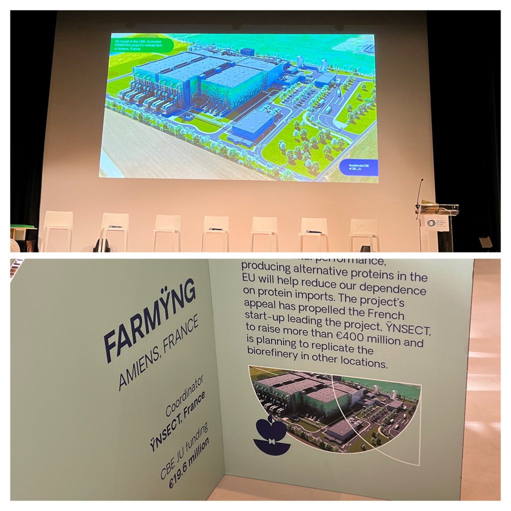 t_tmes's tweet photo. @FARMYNG_EU mentioned as one of the inspiring @CBE_JU BBI flagship projects, able to showcase the bioeconomy to the public: farming mealworms for valuable, sustainable protein. #celebrateCBE https://t.co/DXfcAZfK1c