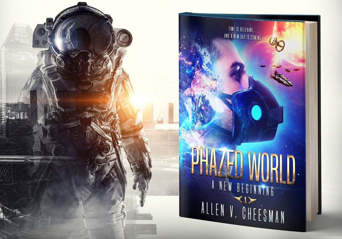 AllenVCheesman's tweet photo. A #solarstorm &amp; #space #anomalies collide with the #Earth, its #Moon, &amp; #Mars, &amp; opens a #spacetimerift that pulls a #military #spacestation from the year 2325. Survivors struggle in violent new worlds.

Trailer:  https://t.co/8Xt00Fjmk7

"Phazed World: A New Beginning." © 2017. https://t.co/ZCCgkxIyAI