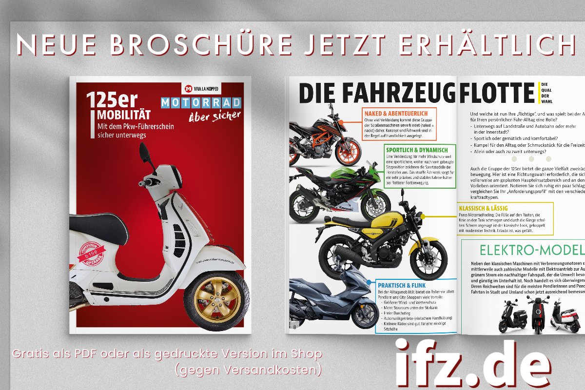 ifz1's tweet photo. Mit dem Pkw-Führerschein #125er #Motorrad fahren? Der Weg dorthin ist recht kurz. Wie das geht und worauf zu achten ist, sicher mit dem motorisierten Zweirad unterwegs zu sein erläutern wir in unserer neuen Broschüre. https://t.co/En0V60iiqv https://t.co/i4wsHYyWAF