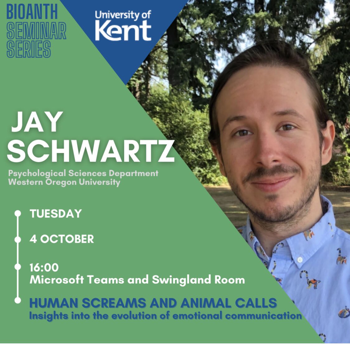 We are excited to welcome @jaywschwartz to @UniKentSAC Join us on Teams or in the Swingland Room Meeting ID: 364 802 260 819 Passcode: xqiCfm