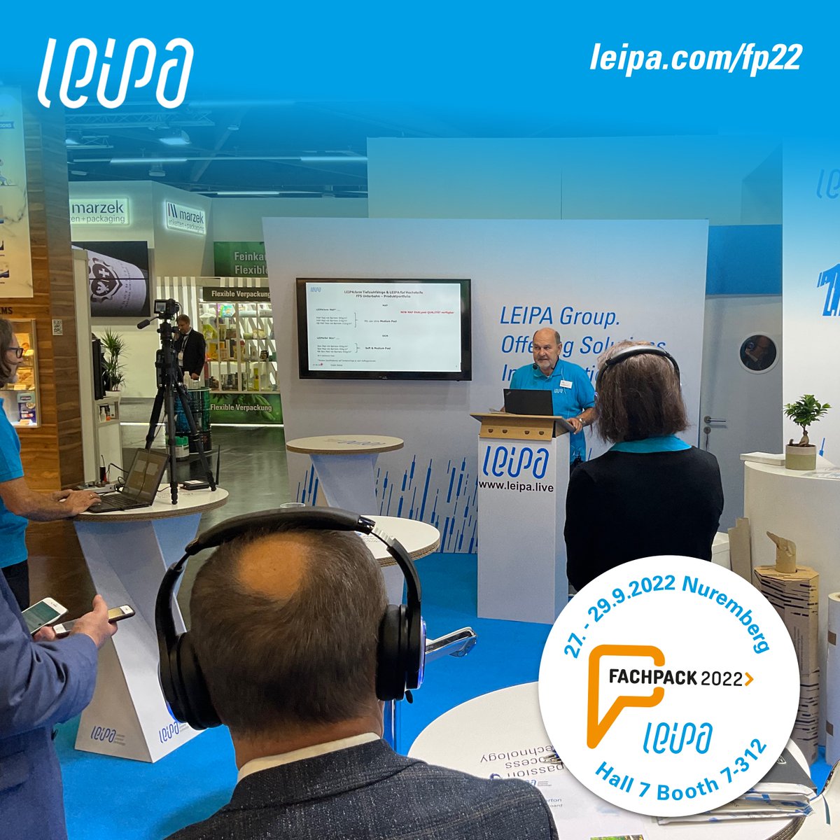 Leipa_Group's tweet photo. Nuremberg. Exhibition grounds. 9.00 a.m. The gates of #FACHPACK 2022 are opening! After a long break, we can for the first time again welcome our customers of today and tomorrow at a really big trade fair.
https://t.co/1fOOwBHolq
#LEIPA #LEIPAgroup #SustainablePackaging https://t.co/ouk3rdZSw1