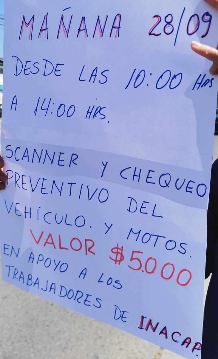 tigerfire86's tweet photo. 16 días huelga inacap
@inacapHuelga2022 
#inacapHuelga
HUELGA INDEFINIDA #huelgaindefinidainacap LUCAXINACAP 
#LUCAXINACAP #Machali ma��ana afuera de INACAP #Rancagua @capocele @LadyDjournalist @ExAlcaldeSoto https://t.co/2fW2Q2k8rQ