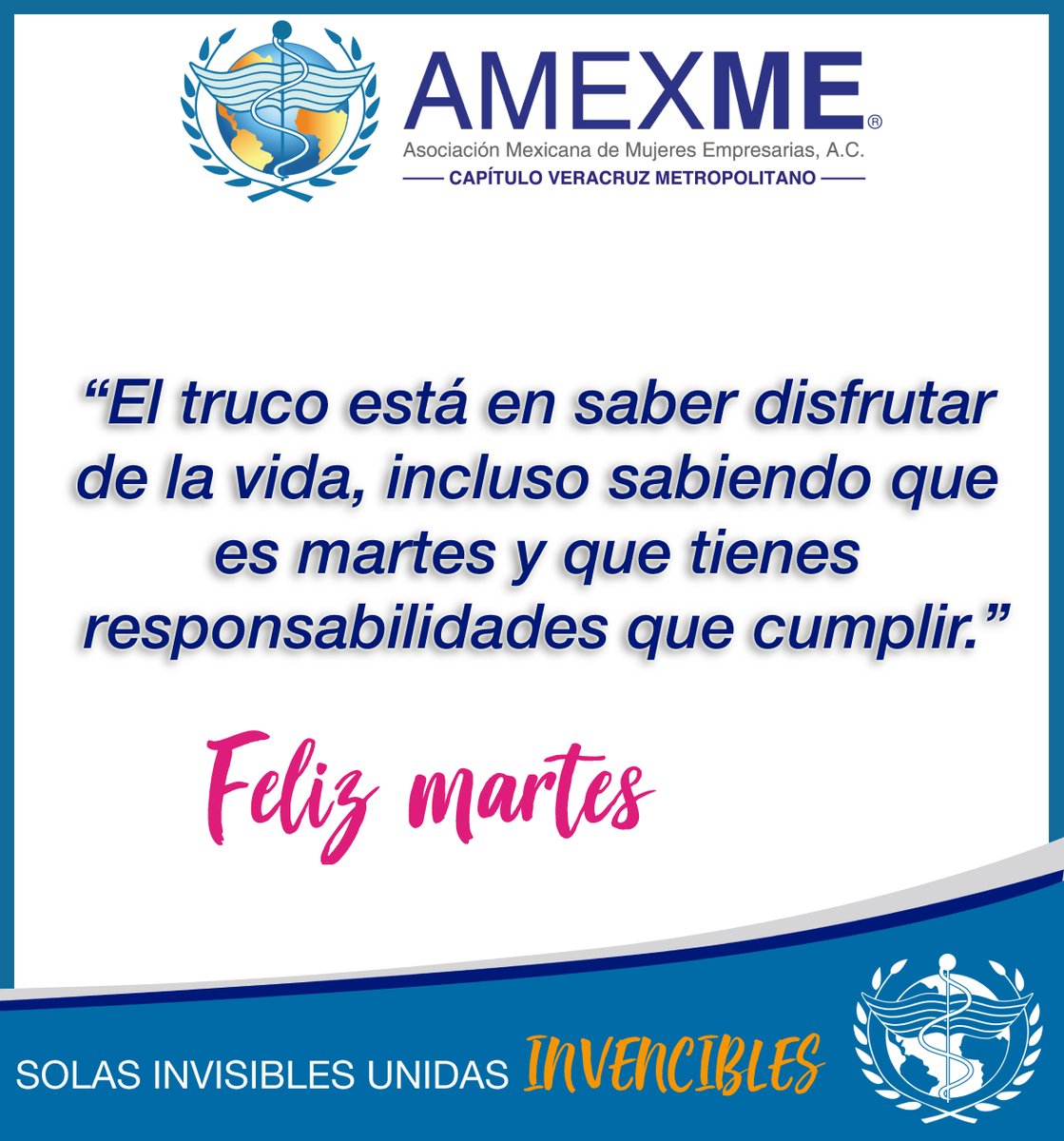 👉✅Hoy es martes y es un día perfecto para hacer cualquier cosa que te propongas.
✨Si quieres ser parte de Amexme comunícate con nosotros, tenemos presencia en toda la República Mexicana
#SoyYSomosAMEXME