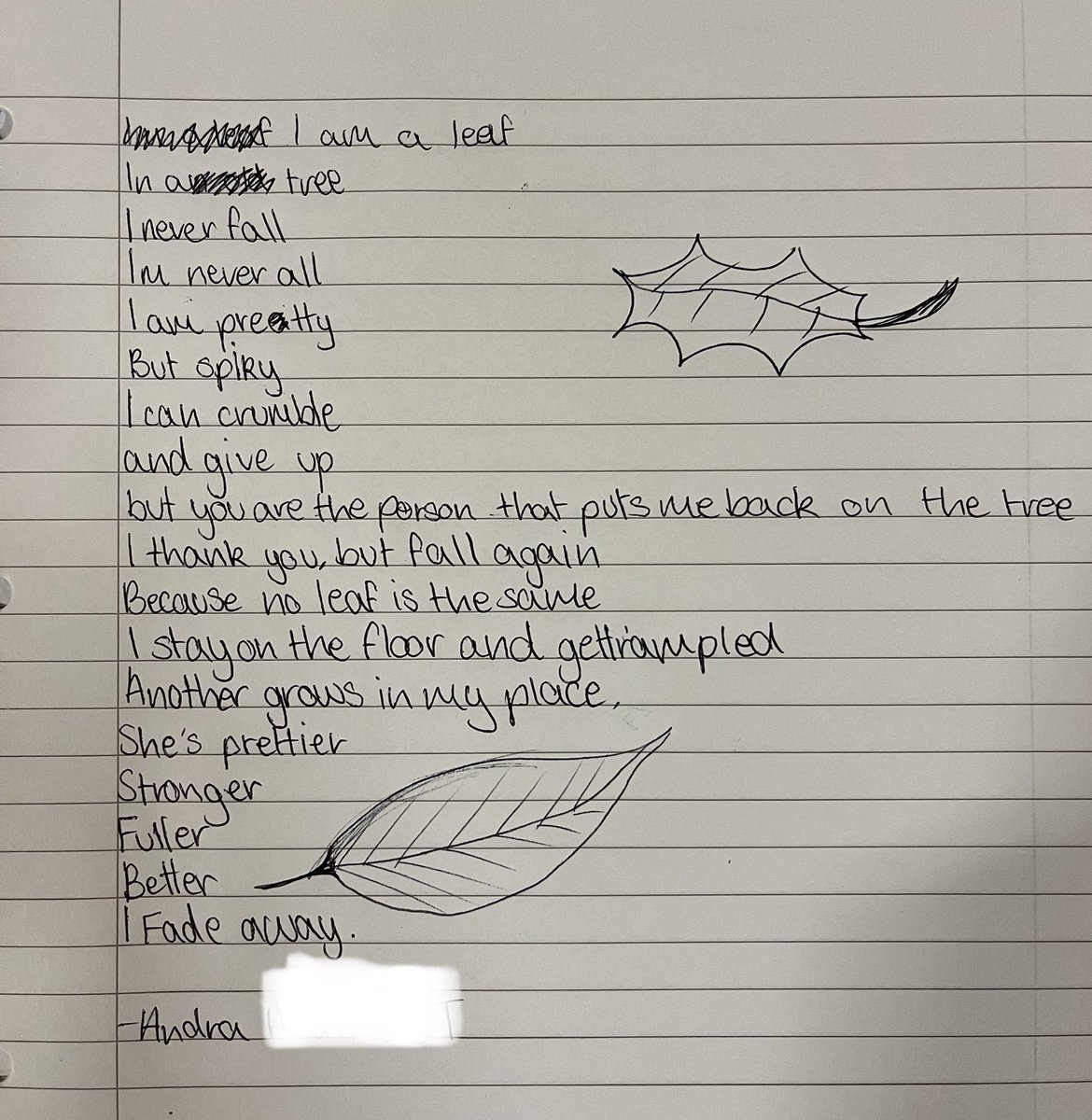 HCSWriters's tweet photo. Andra and Zoe produced some lovely poetry today. Well done! #poetry #WritingCommunity #schoolpoets @HeathfieldTA2 https://t.co/SHzqQ2LAy6
