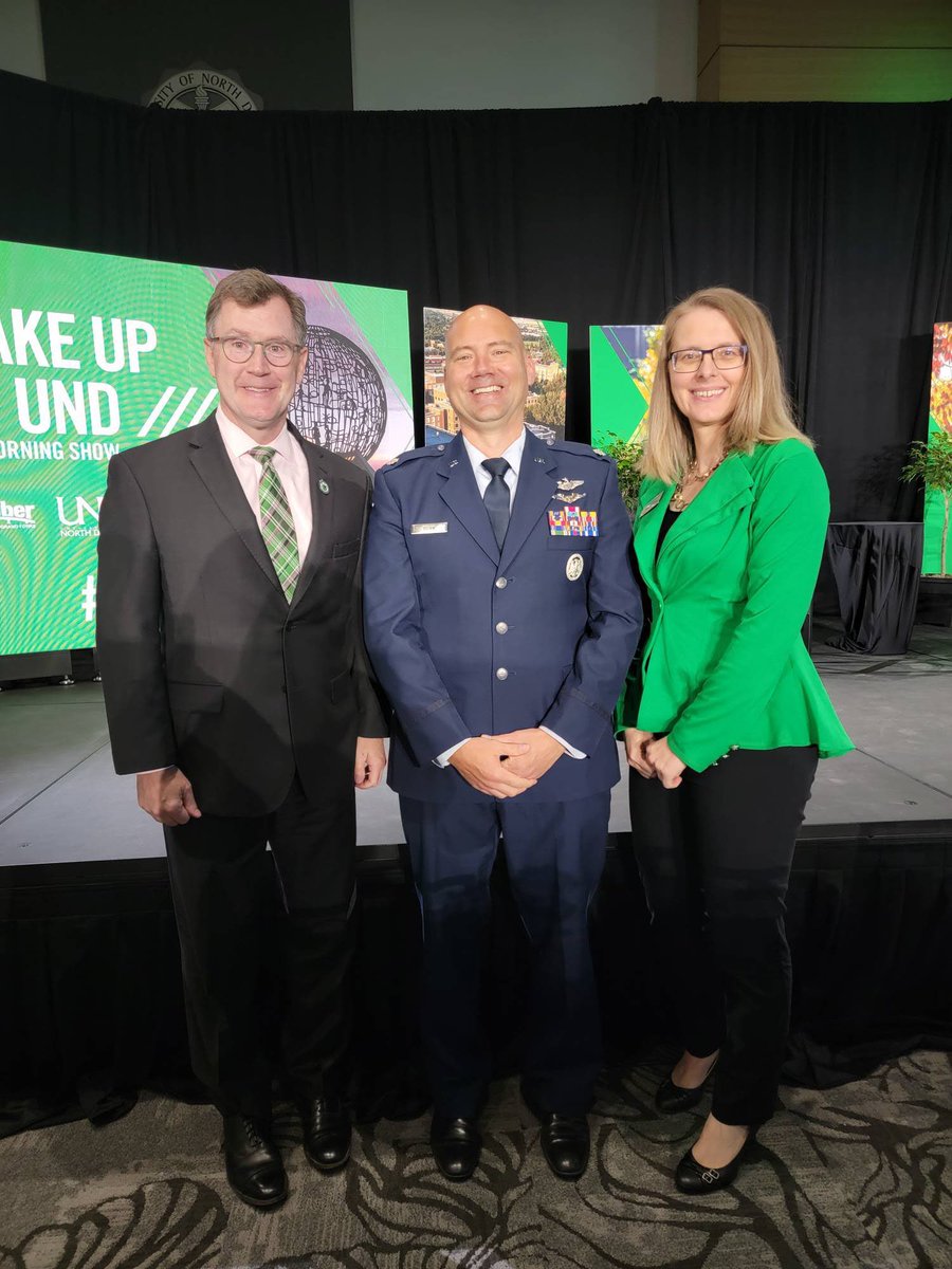 Thanks for the shout out today — North Spark Defense Lab, Lt. Colonel Dunn and President Armacost at Wake up to UND. We are excited to bring innovation to Grand Forks together. #innovation #cfi #humancentereddesign #UNDProud