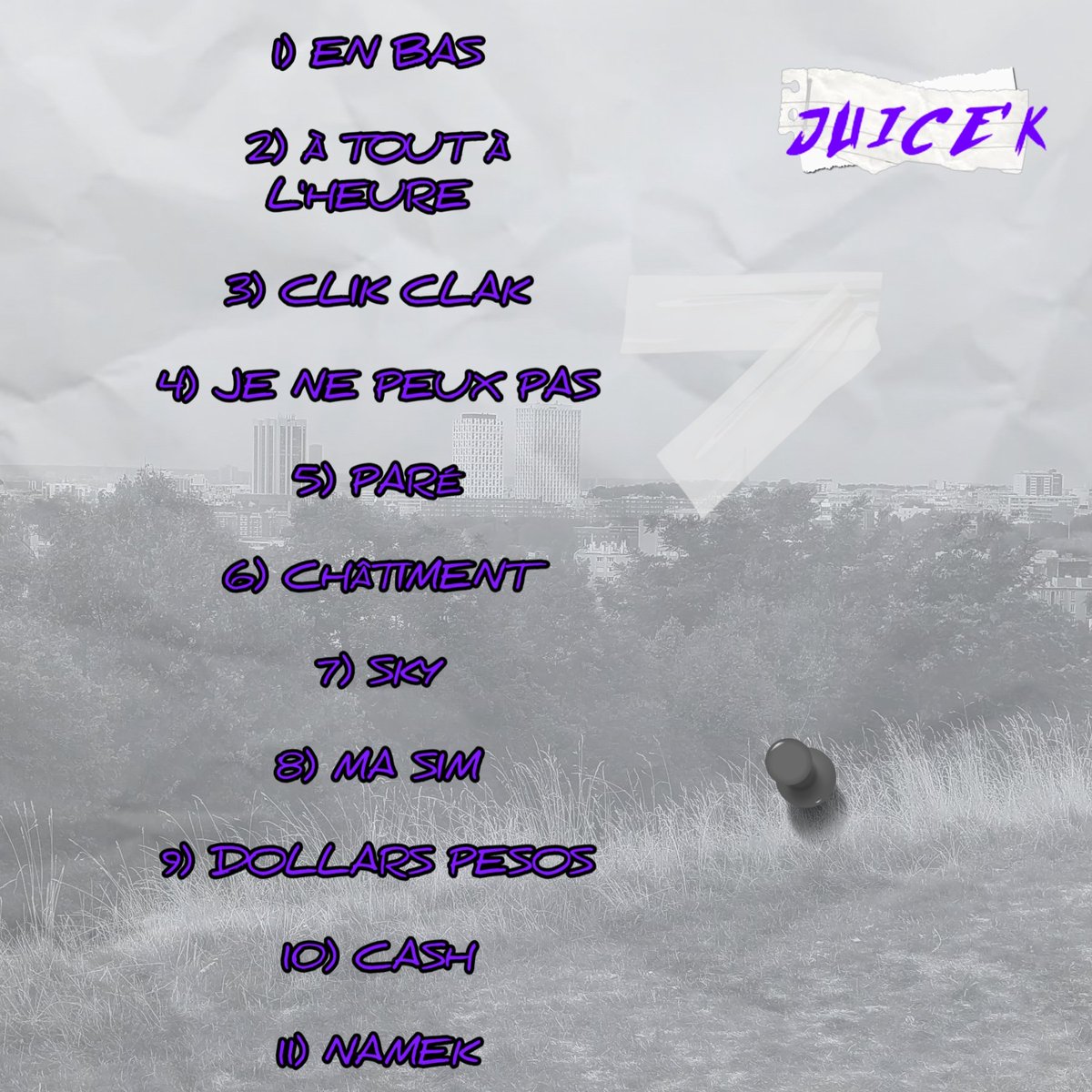 L'équipage ✌️, voici la Cover et la tracklist de ma mixtape "Namek" disponible le 7 Octobre sur les plateformes de streaming 💿🔥🔥 Avec sur la Cover l'apparition du reuf <a href="/EliasLecam1/">Elias Le cam</a> 🙏✅✅ Big up à <a href="/Le_Blob_/">Le chrap</a> pour la real