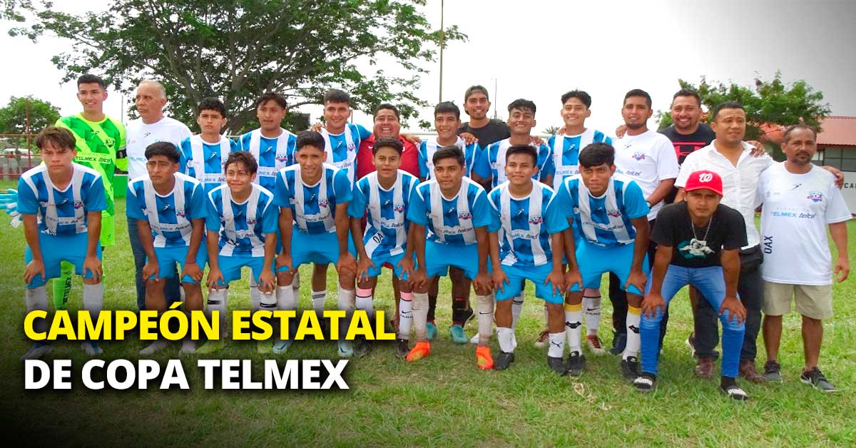 CortamortajaMx's tweet photo. “Juchitán” campeón estatal de Copa Telmex en futbol juvenil https://t.co/UddbShyCGE https://t.co/IL4zYR63sl