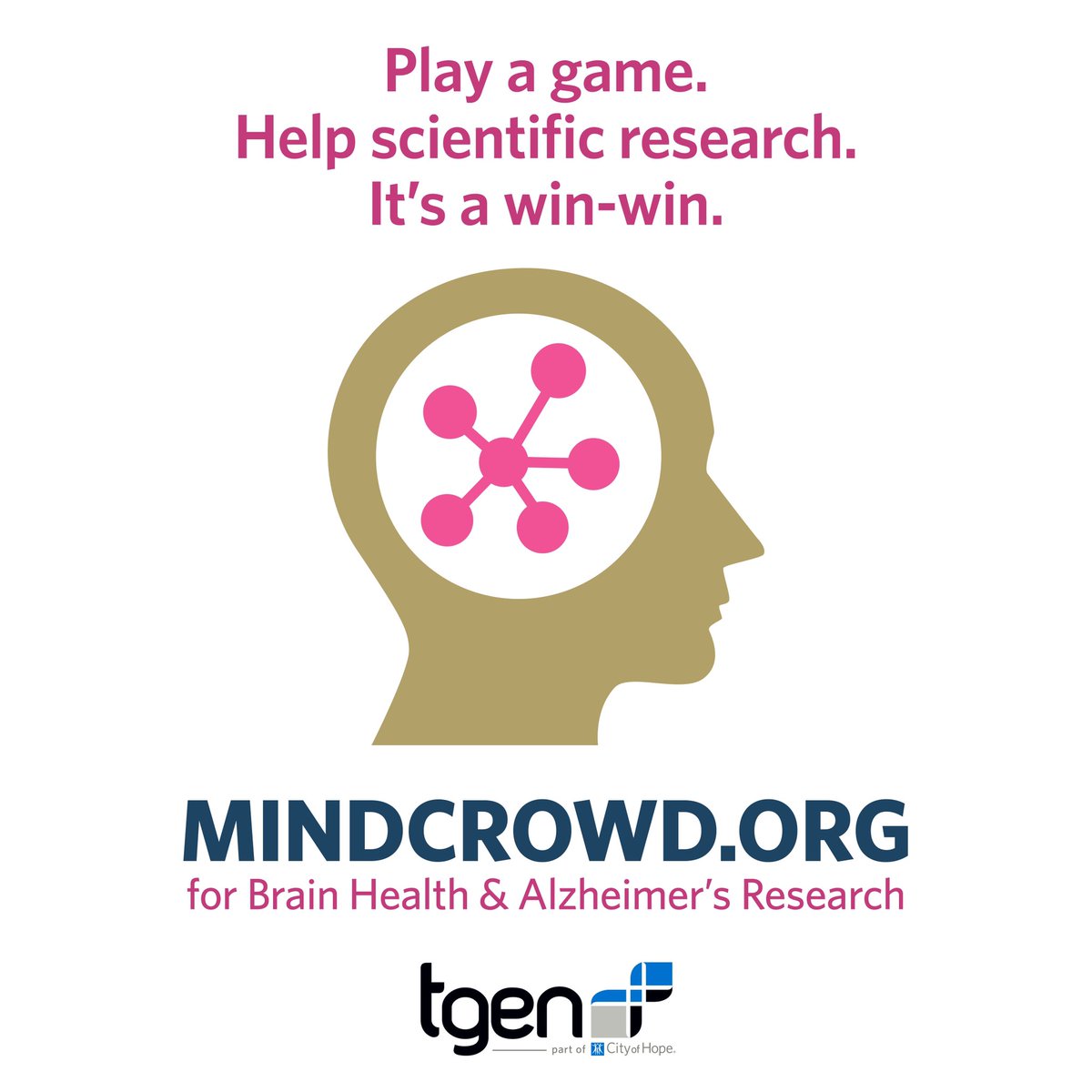 greatdame's tweet photo. Help win the fight against Alzheimer’s and Dementia. Go to https://t.co/JVlOkXsHkN to help scientists learn more about our aging brains. #Alzheimer #tgen #LetsDoIt https://t.co/GGTVlA9T9i