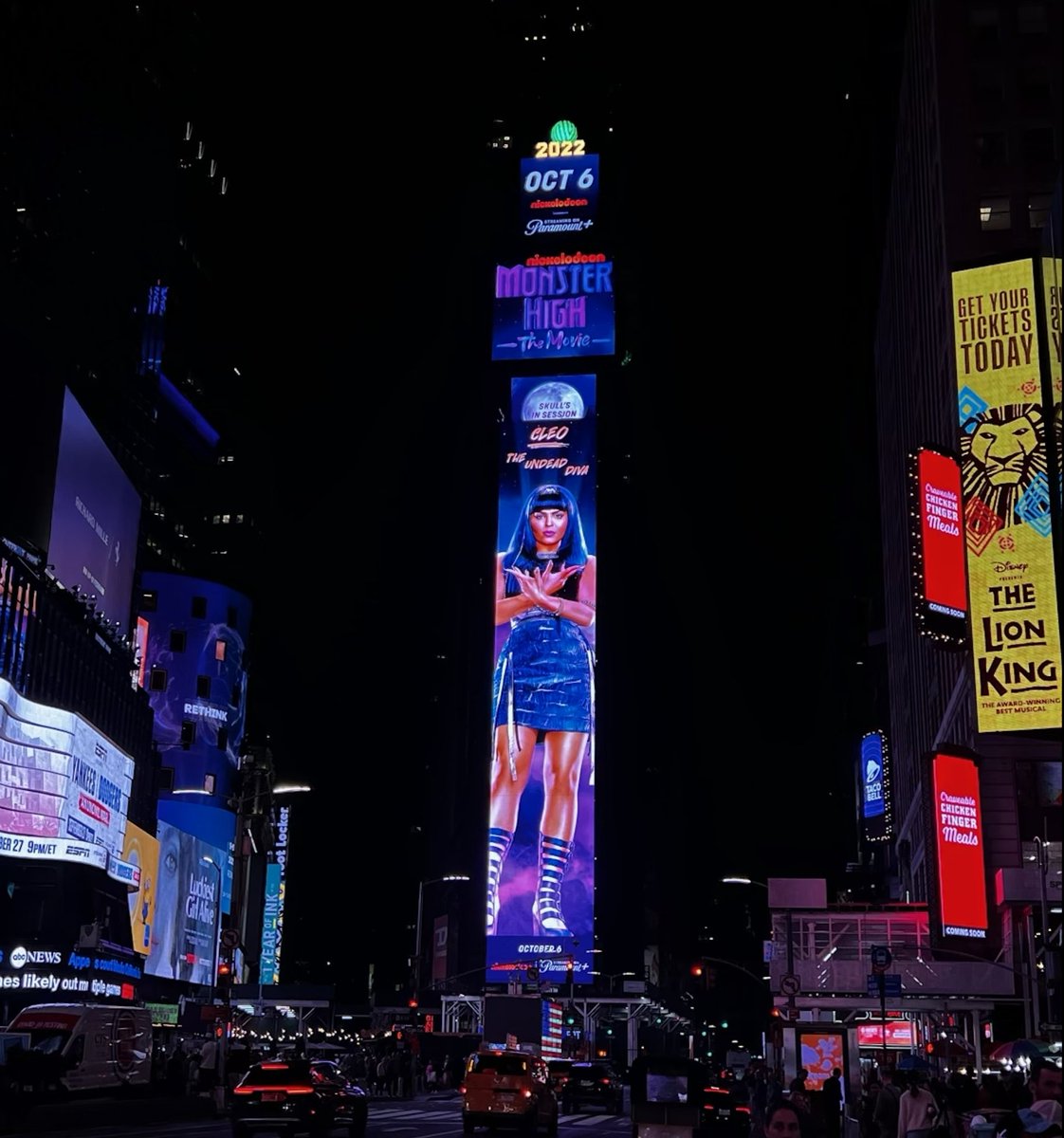 I always said Jy’s talent and energy is larger than life! See for yourself with the “20-story-high-Jy” (aka Cleo De Nile) on display at Time Square  promoting the release of <a href="/MonsterHigh/">Monster High</a>: The Movie on October 6th on   <a href="/paramountplus/">Paramount+</a> &amp; @nickelodeon #TimeSquare #LargerThanLife