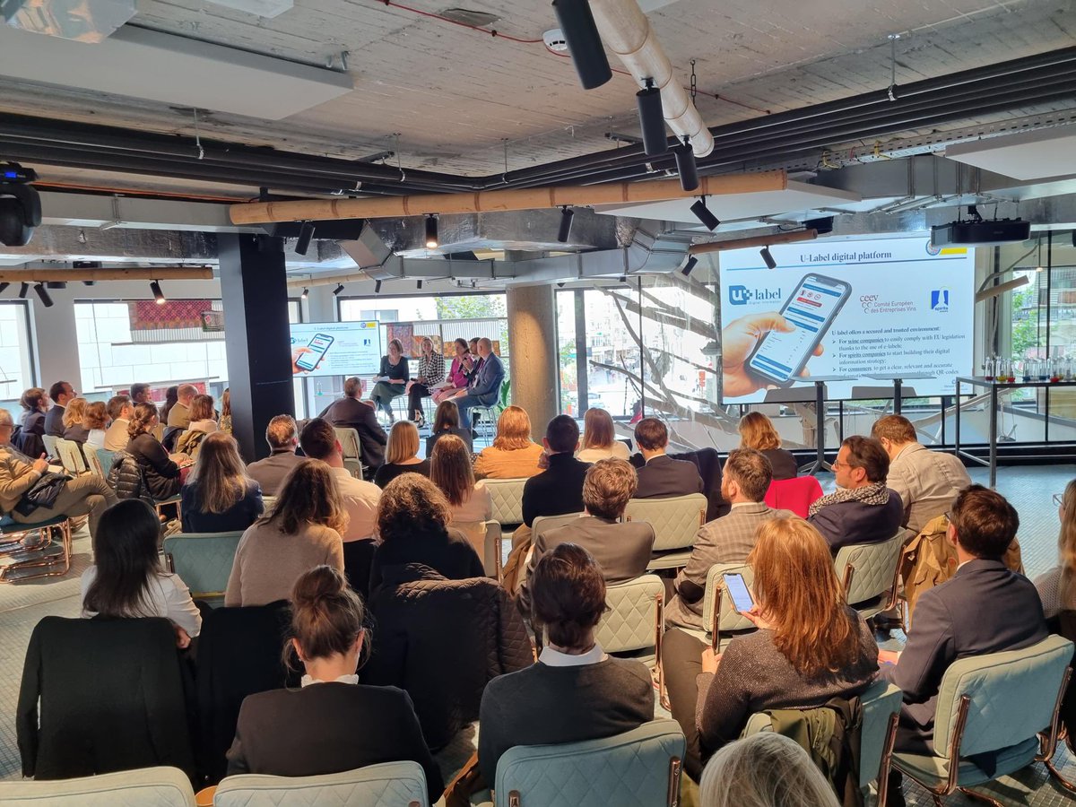 TheEULobby's tweet photo. We are attending the multi-stakeholders high-level conference on #DigitalLabelling tonight at @cometmeetings hosted by @Pernod_RicardEU, with speakers from the European industry and institutions 🇪🇺 #YesWeScan https://t.co/wxQ9ikv6WB
