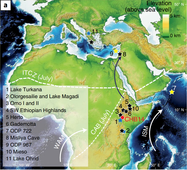 Nature Geoscience (@naturegeosci) on Twitter photo Article: Over the last 620,000 years, three distinct phases of climate variability in eastern Africa coincided with shifts in hominin evolution and dispersal
nature.com/articles/s4156…
<a href="/FoersterVerena/">Verena Foerster</a> <a href="/MartinHTrauth/">Martin H. Trauth</a> <a href="/henryflamb/">Henry Lamb</a> @FSchaeb <a href="/asfish2010/">Asfawossen Asrat</a> <a href="/HSPDPinfo/">HSPDP</a> <a href="/icdpDrilling/">ICDP</a> Article: Over the last 620,000 years, three distinct phases of climate variability in eastern Africa coincided with shifts in hominin evolution and dispersal
nature.com/articles/s4156…
<a href="/FoersterVerena/">Verena Foerster</a> <a href="/MartinHTrauth/">Martin H. Trauth</a> <a href="/henryflamb/">Henry Lamb</a> @FSchaeb <a href="/asfish2010/">Asfawossen Asrat</a> <a href="/HSPDPinfo/">HSPDP</a> <a href="/icdpDrilling/">ICDP</a>
