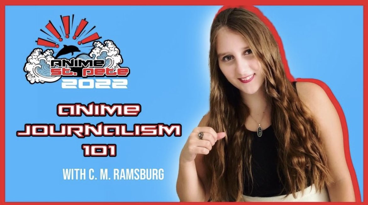 animestpete's tweet image. The full Anime Journalism 101 with @CBR journalist, @cmramsburg panel is up on @FloridaCons’ YouTube channel! 

Check it out to learn online genre-specific journalism fundamentals and what it’s like to be a professional anime journalist! 

m.youtube.com/watch?v=HJMM8O…