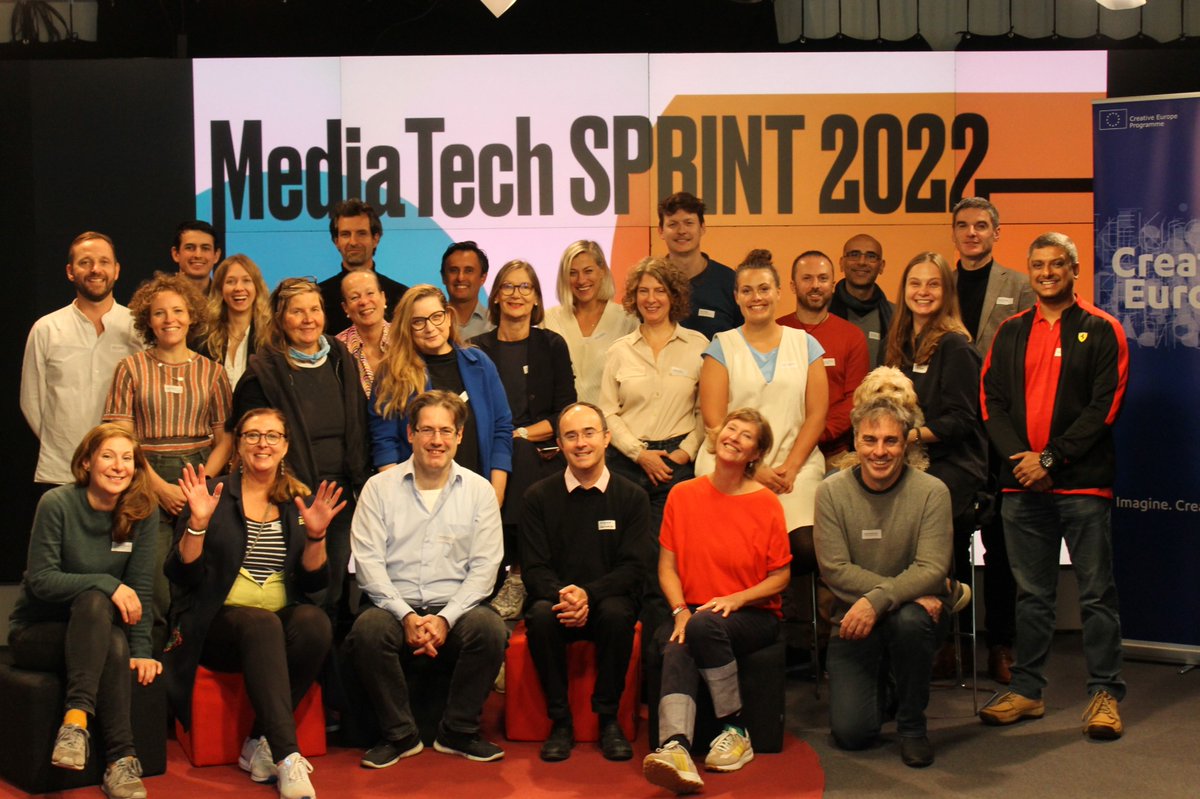 MTH_Conference's tweet photo. #MediaTech Sprint is over. These were the wonderful teams that took part in the one-day innovation workshop today: Minya (Croatia), @vertifilms (Czech Republic), @TV2OSTJYLLAND (Denmark) and Govar (Germany). @MEDIAprogEU @europe_creative https://t.co/CauYCTXLtW