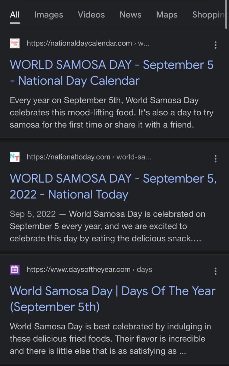 Gumdrizzlr's tweet photo. Only to discover, I had been lied to. . . 
Please whoever is making these day, shift samosa day to my birthday. Kthanksbye. https://t.co/unxdQs7BuG