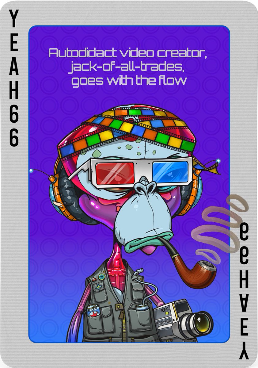 Shuffle up &amp; deal♣️

The rules:

- Collect a full set by following each Team Member
- Retweet the card - there are 12 in total, they must all be on your feed 

When all the cards have been dealt qualifiers will enter a draw for a rare mutant ape 👾

Card 2: <a href="/cryptocoinsshop/">Yeah66</a>