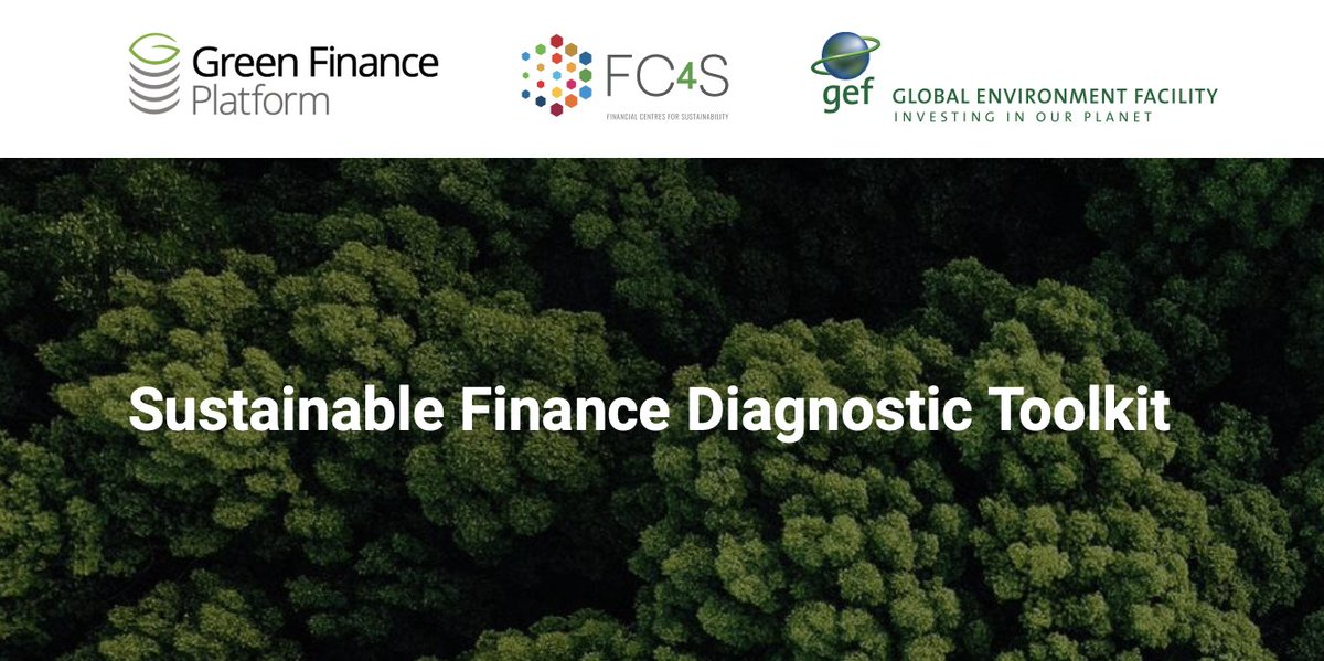 Today, <a href="/GGKP_Finance/">Green Finance Platform</a> &amp; @FC4SNetwork launched the Sustainable Finance Diagnostic Toolkit to support policymakers take a coordinated approach to the development of a national #sustainable finance roadmap🌱

Learn more about the toolkit: greengrowthknowledge.org/diagnostic-too…