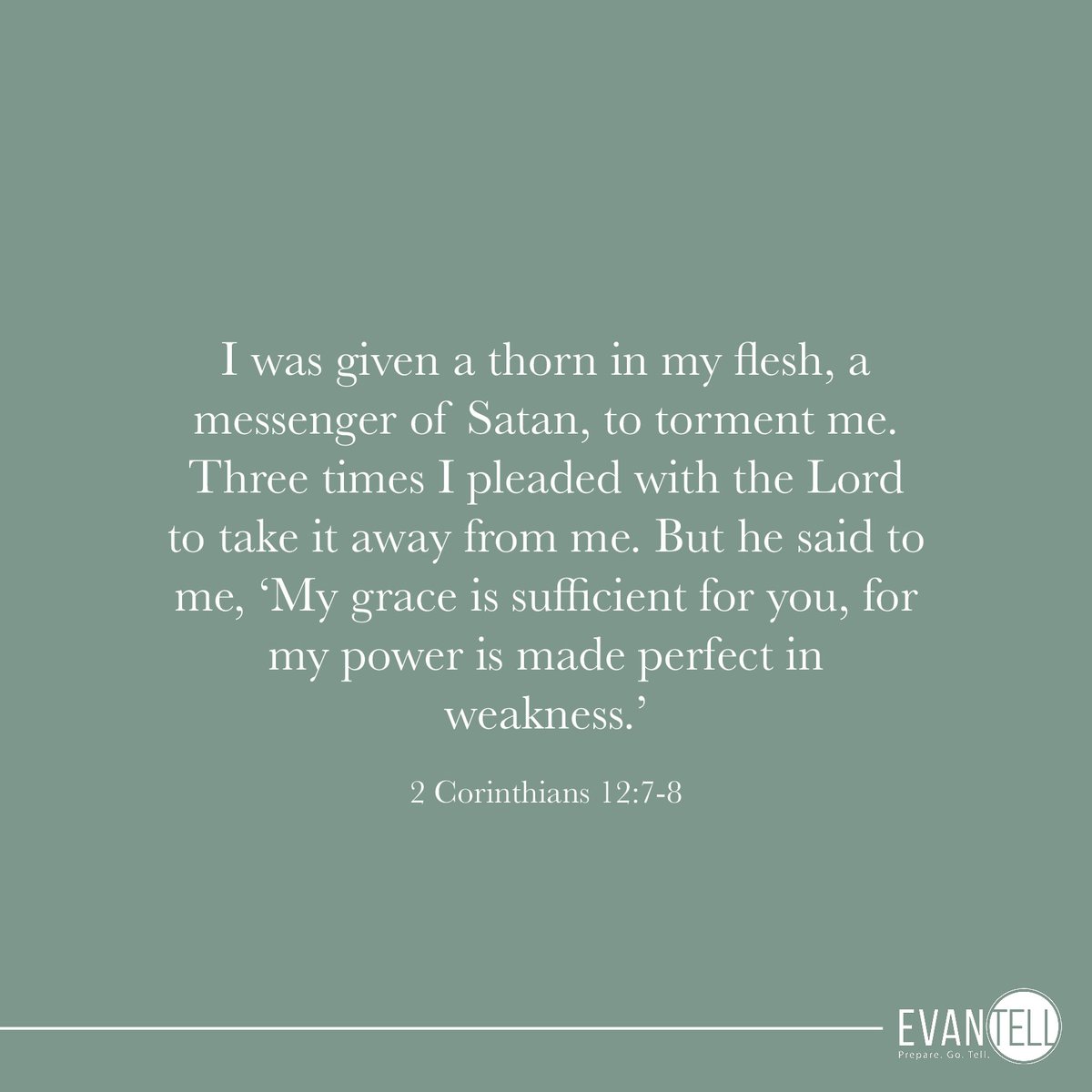 EvanTell's tweet photo. The Lord's #grace and power is enough for any battle. https://t.co/t789bcMZfw