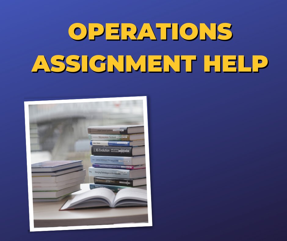 abcassignmenth's tweet image. Choose the best Operations Assignment with Help from active and dedicated members of the company. For work within the specified deadline- check details with the team. #operationsassignmenthelp #assignmenthelp #abcassignmenthelp #managementassignmenthelp
abcassignmenthelp.com/operations-ass…