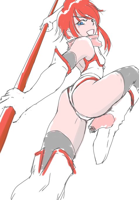 #うちの子 サリアで(個人的に)めんどくさい構図の練習。
お尻ムズい。 