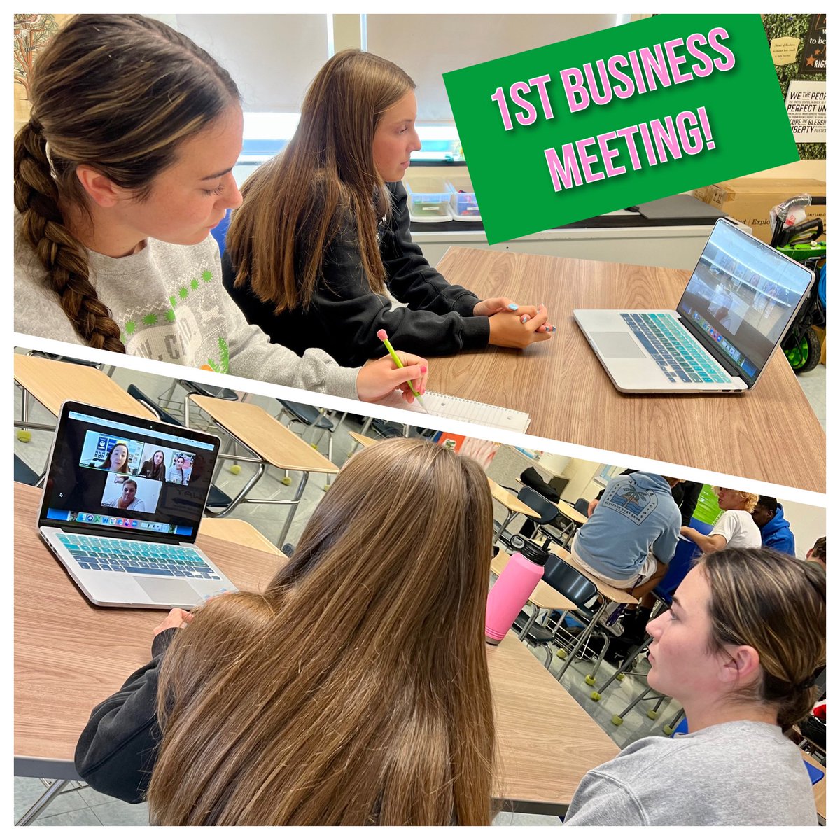 DeniseRKane's tweet photo. 1st business meeting with a vendor! Happy to partner with @EcolorSystem and their STEP program for student-run print business. Excited to see what’s to come! @Official_GRHS #gatorentrepreneurship https://t.co/AdJU4D7D9E