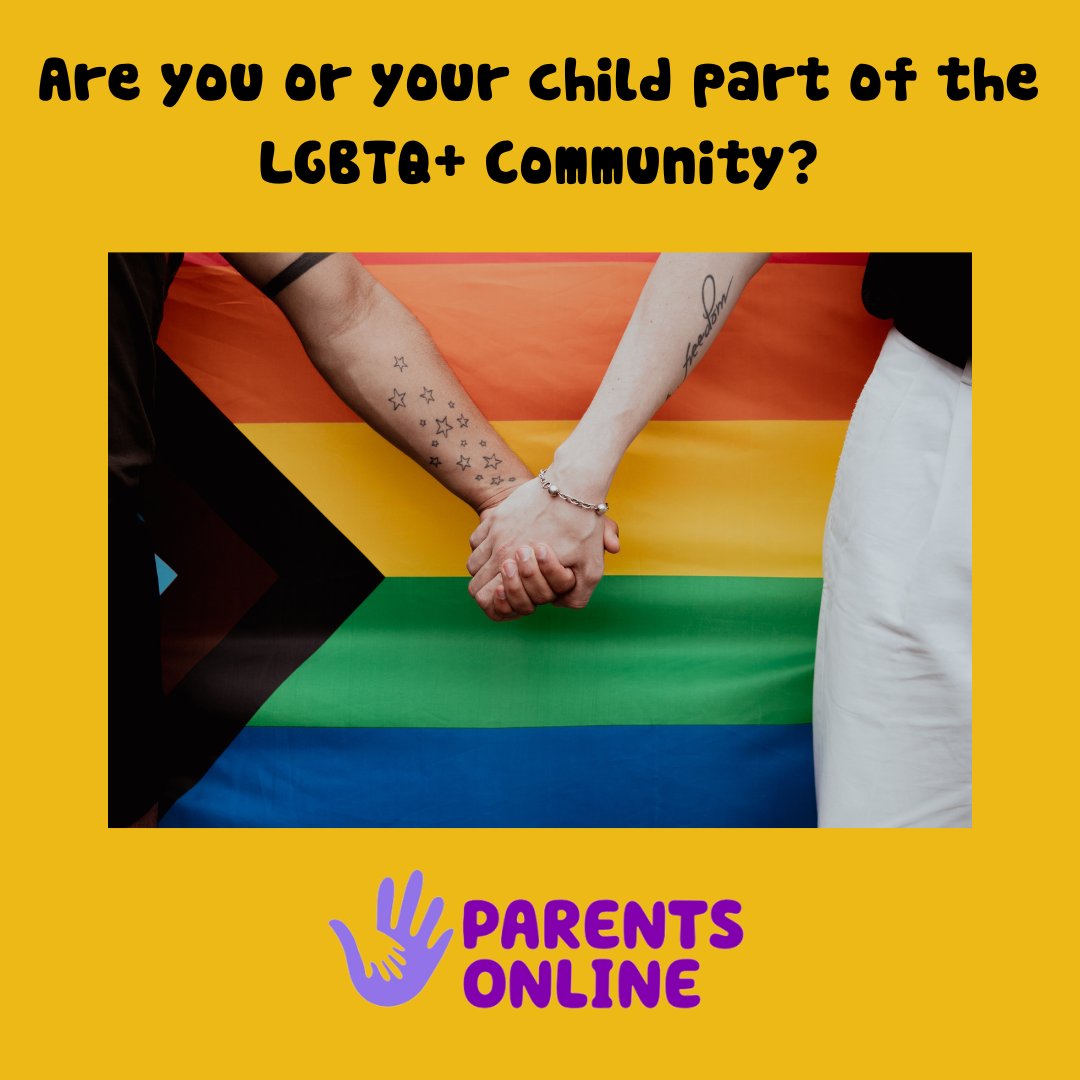 Have you or your child become part of the LGBTQ+ community? Sometimes these conversations can be difficult. Any kind of change can create worry, fear and panic with us, particularly if it is something you feel not very informed about. 
Visit www,paretsonline.co.uk to chat