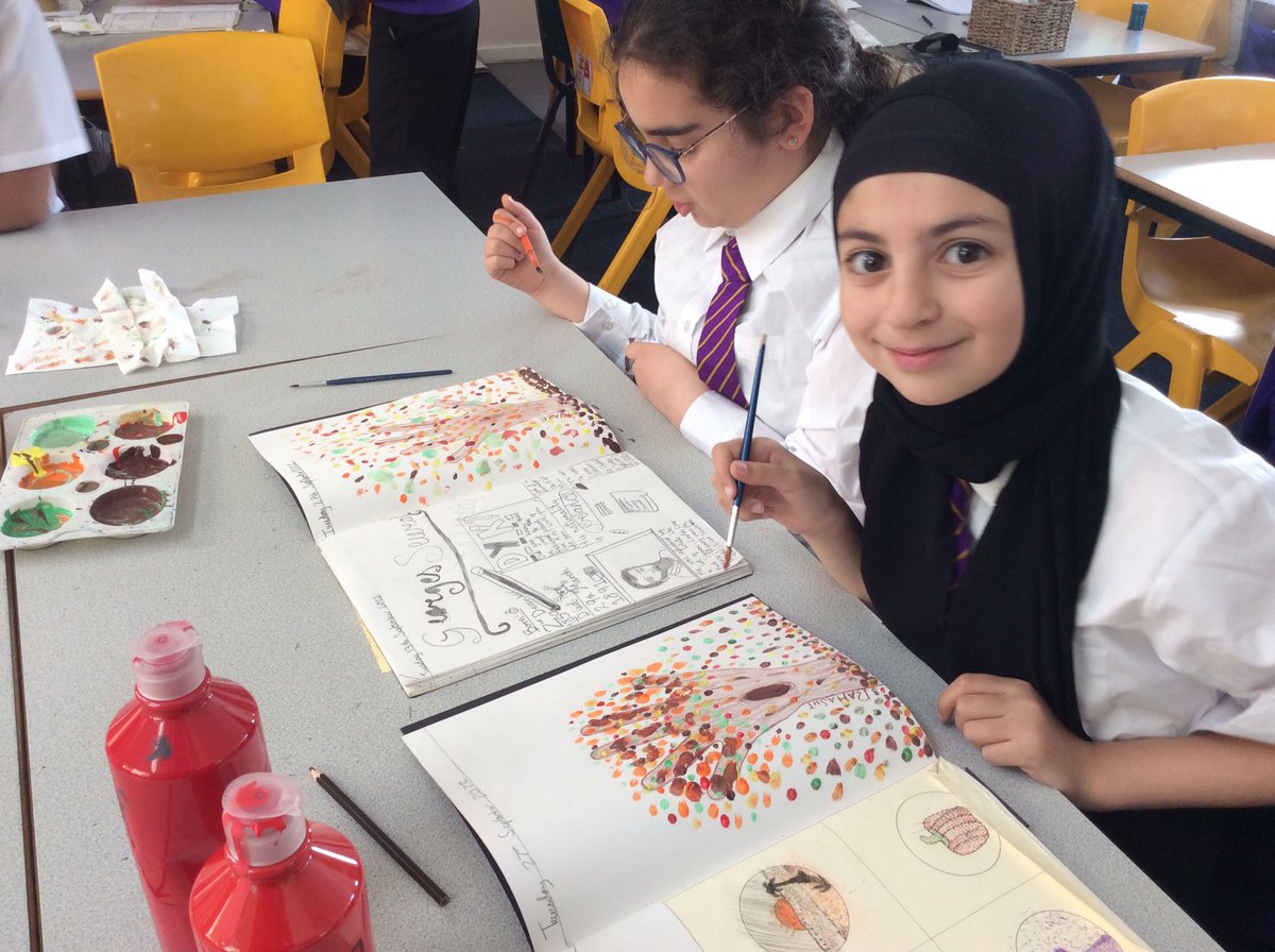 KingsleyLpool's tweet photo. #Class6P enjoyed using pointillism to create trees in art this afternoon. #KingsleyArt @Class6P π³ππ https://t.co/SjFBvOZTAr