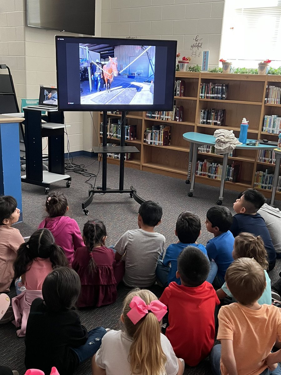 FabulouslyFirst's tweet image. First grade was so excited to learn about horses with our farmer friend today! We learned so much and can’t wait until next month! 🤩😍 We love this program! #FarmFromSchool @TexasFarmBureau