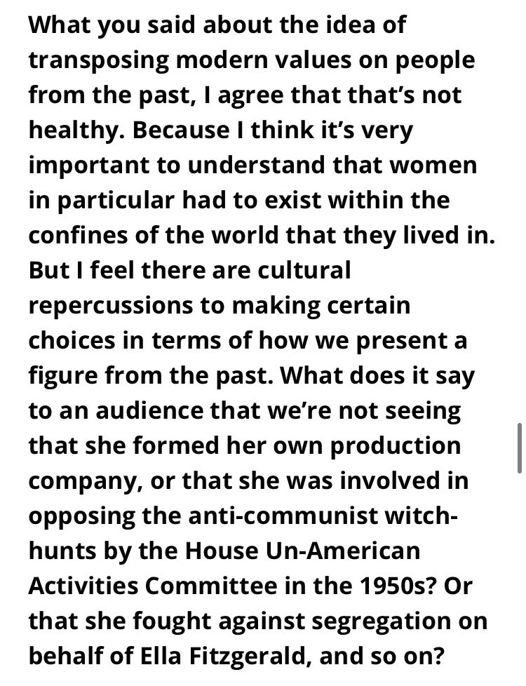 oldfilmsflicker's tweet photo. such a thoughtful question from Christina and such a callous answer from AD https://t.co/tqsWbCphwa