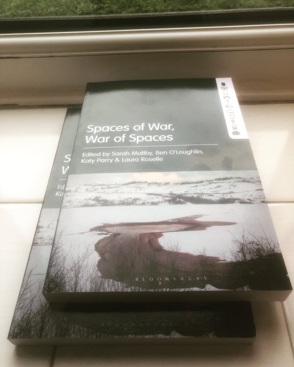 Paperback copies arrived of our book Spaces of War. Thanks <a href="/BloomsburyBooks/">Bloomsbury Books UK</a> 😊