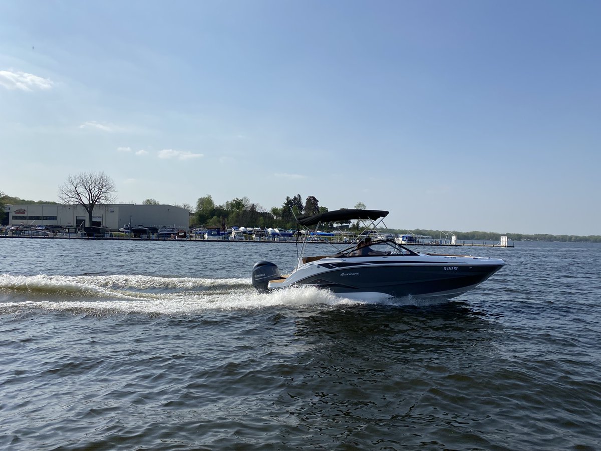 Soaking up those fall sunny days with Hurricane Boats ☀️