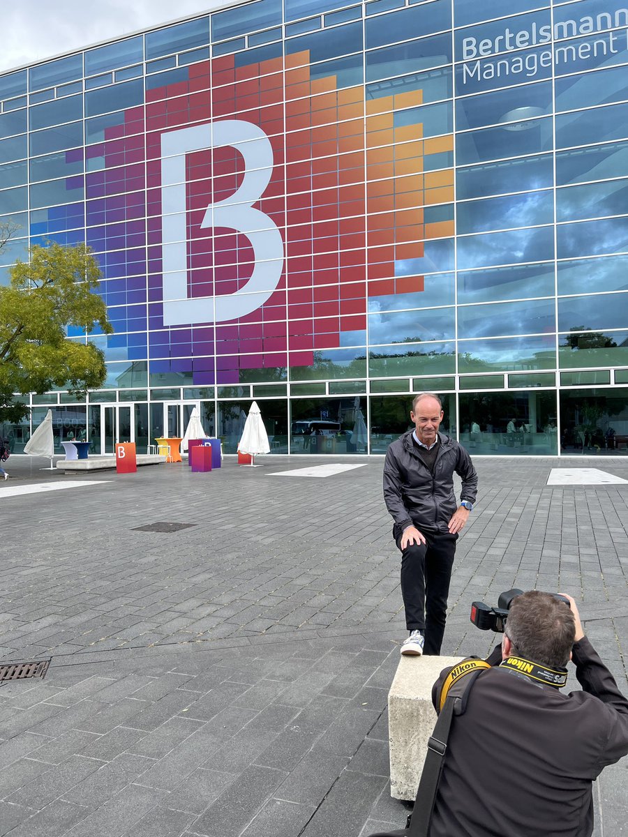 ThomasRabe's tweet photo. A few impressions from the first day of our Bertelsmann Management Meeting at the Gütersloh Theater, with my fellow Executive Board members and Liz and Christoph Mohn. Great presentations by the colleagues! https://t.co/M6UloLH7wQ