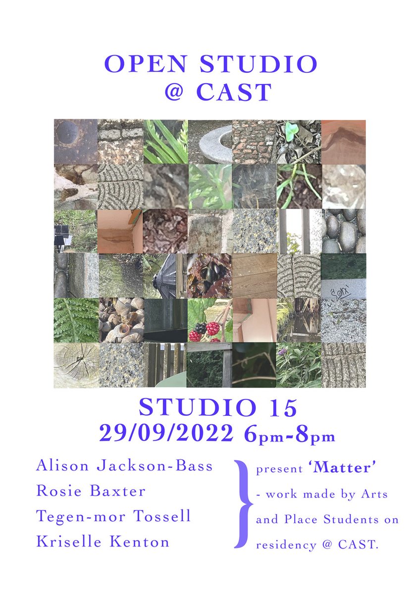 CASTCornwall's tweet photo. Dartington residency students will host an open studio on 29 September.

Free admission, all welcome.

#castcornwall #helston #cornwall 
@DartingtonArts https://t.co/By6e1DwaMY