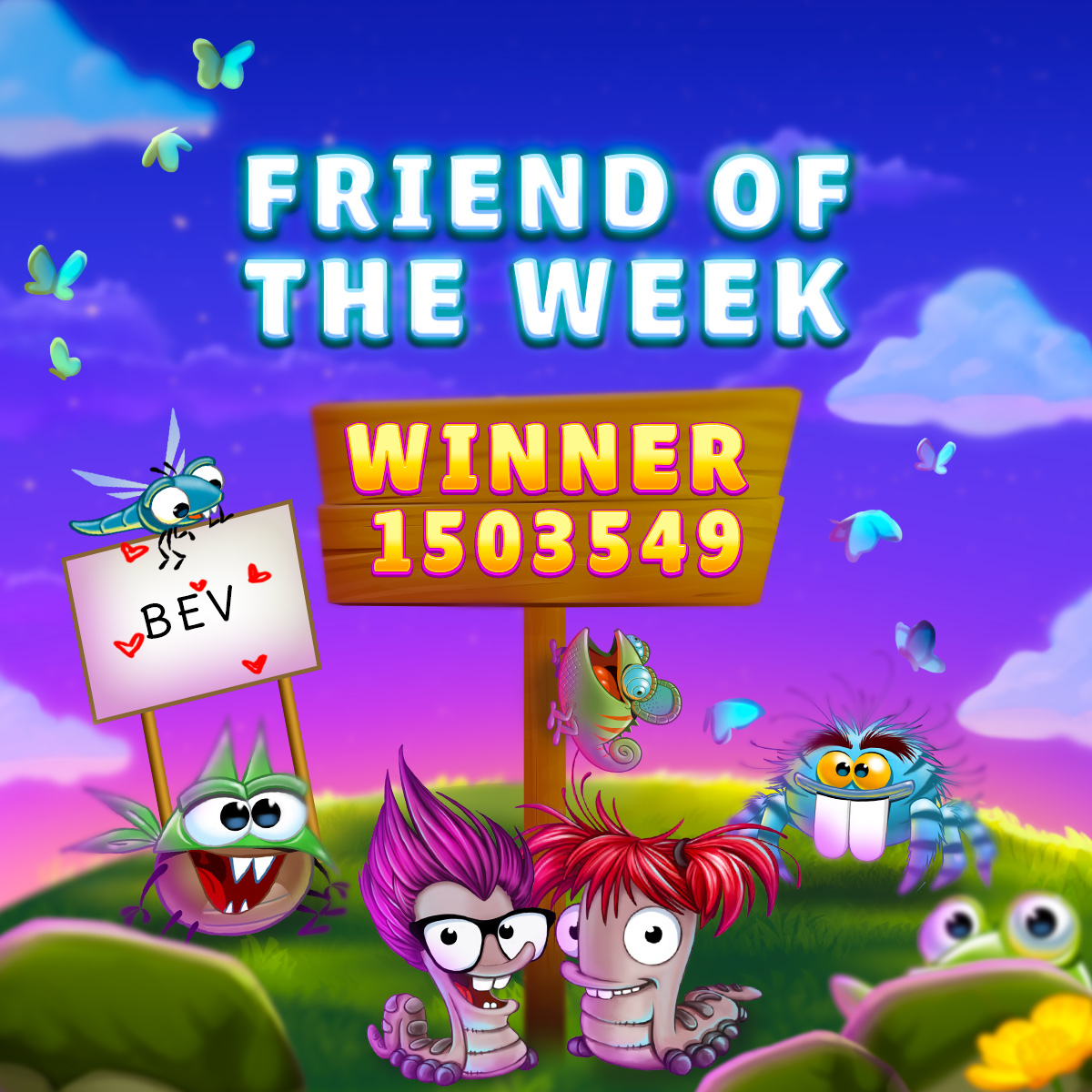 bestfiends's tweet photo. This week's #FriendoftheWeek is Bev! Add them, and let's try to MAX OUT their friend list! 💪 https://t.co/vQhb7LuLSz