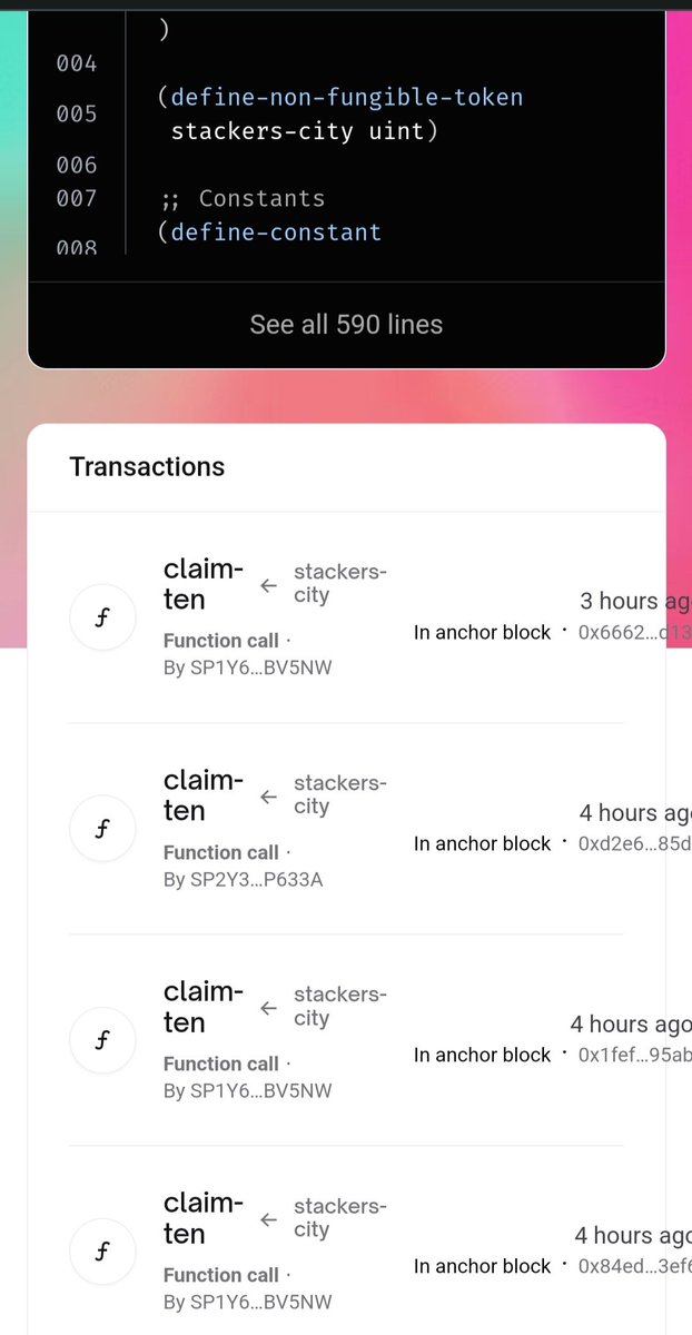vaguearts29's tweet photo. Glad to see some activity on the @stackerscity smart contract with the .btc BNS trending in the past few days. Claimed your .btc domain? Now claim your @stackerscity NFT to give it a face 😎
https://t.co/qxtRoSwoGX
https://t.co/1ibJPN0uTi
#NFTs #BTC #STX #DigitalArtist  # https://t.co/hzzZWGjXX8